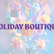 Photo with pastel colored packages