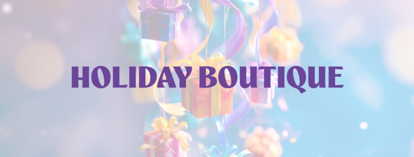 Photo with pastel colored packages