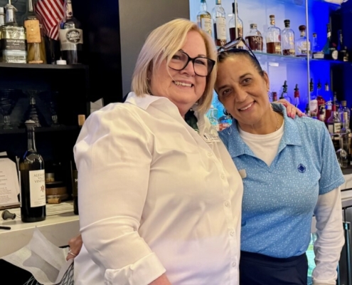 Guest Bartender and her drink assistant 11 13 25