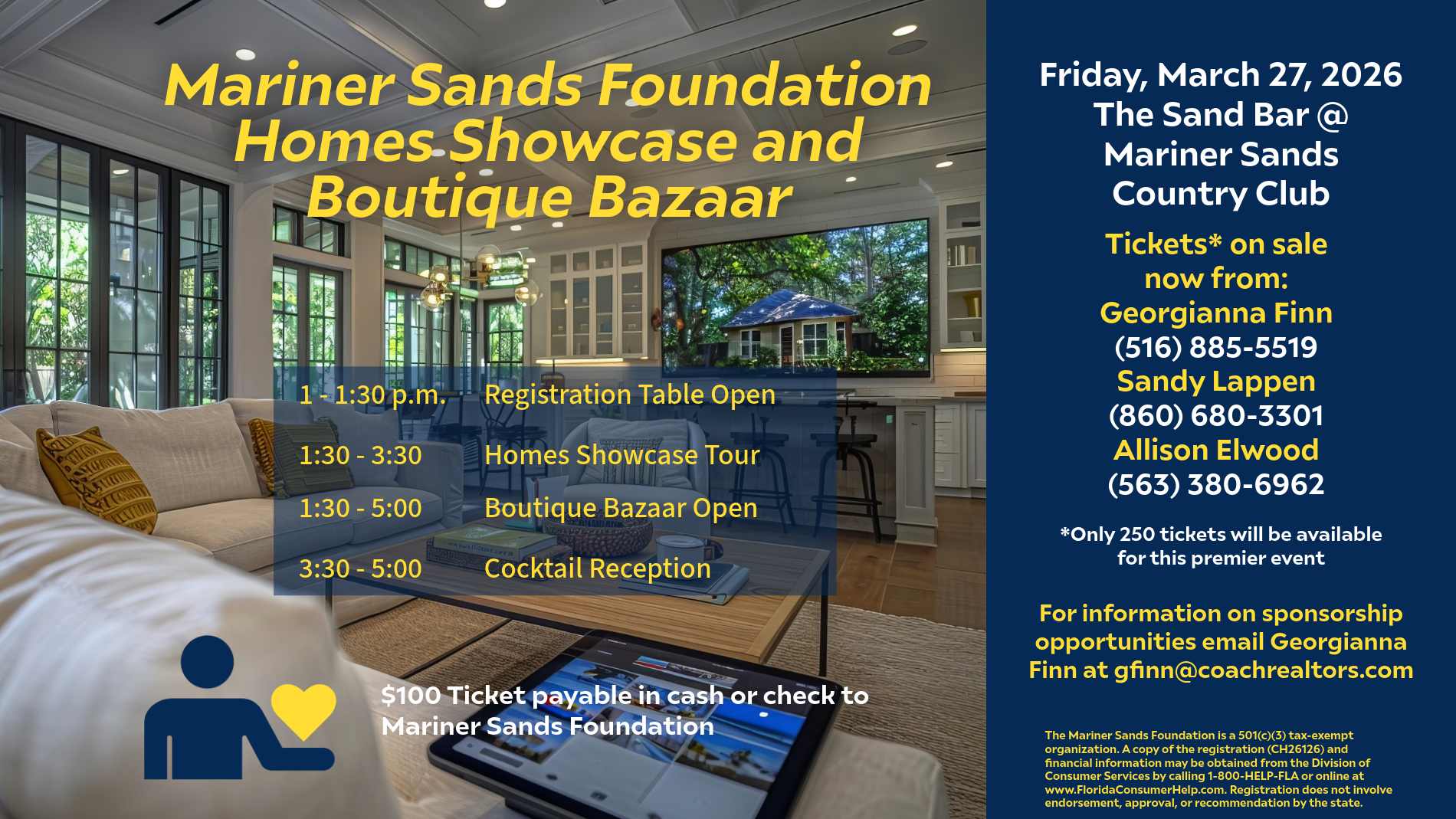 Homes Showcase graphic showing home interior